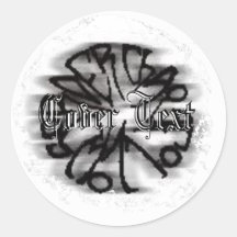 Distressed Round Stickers