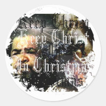 Distressed Round Stickers