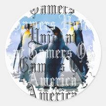 Distressed Round Stickers