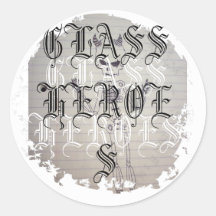 Distressed Round Stickers