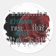 Distressed Round Stickers - Customised