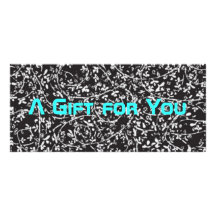 Ditsy1 gift certificate template personalised rack card