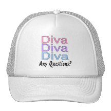 Diva Any Questions Trucker Hat