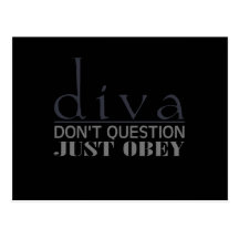 Diva: Don't Question Postcards