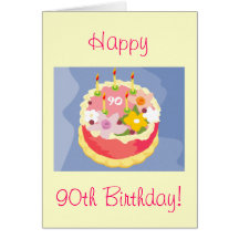 Diva's Happy 90th Birthday Card