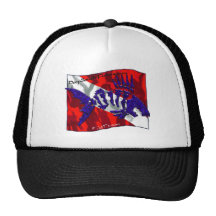 Dive Flags with Gear Trucker Hat