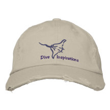 Dive Inspirations Flying Manta Embroidered Hats