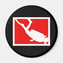 Dive Symbol Refrigerator Magnets