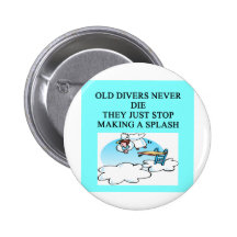 DIVER PINBACK BUTTON
