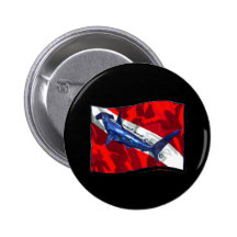 DiverDown Flag Creations Pinback Button