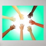 Diverse Hands Print