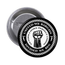 Divided We Beg Pinback Button