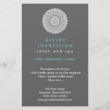 Divine Cyan Impression Vertical Full Colour Flyer