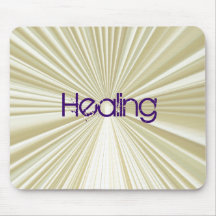 Divine White Healing Light Mousepad