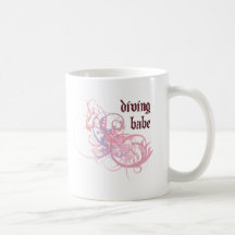 Diving Babe Coffee Mugs