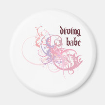 Diving Babe Magnet