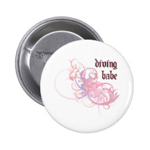 Diving Babe Pin
