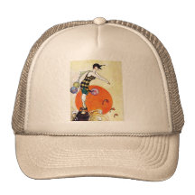 Diving Flapper Girl Mesh Hats