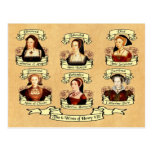 Divorced, Beheaded, DIed... Wives of Henry VIII Postcards