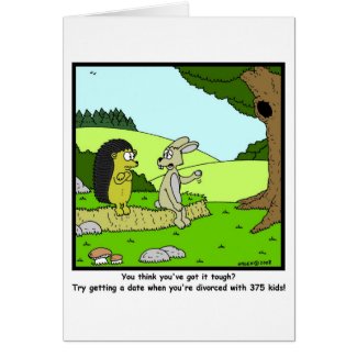 Divorced: Rabbit Cartoon Cards