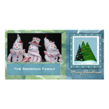 DIY Christmas Tree Personalised Photo Card
