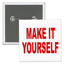 DIY Create Your Own Square Button Pin