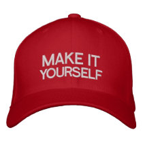DIY Make It Yourself Embroidered Hat embroidered hats