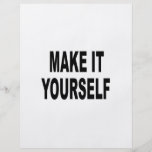 DIY Make It Yourself Flyer
