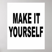 DIY Make It Yourself Poster