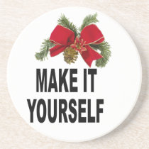 DIY Make It Youself Christmas Holiday Coaster coasters