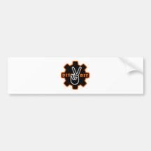 DIY MAKE PEACE BUMPER STICKER