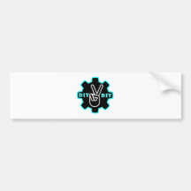 DIY MAKE PEACE BUMPER STICKERS