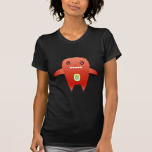 dizzy red rabbit. shirt