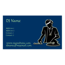 DJ at Work! Business Card Template