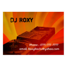 DJ business card
