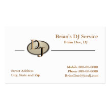 DJ Business Card