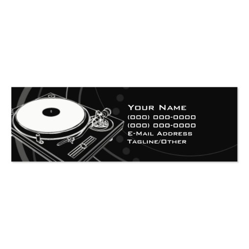 DJ BUSINESS CARD TEMPLATES