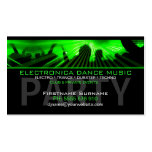 DJ Dance Rave Lasers Club Business Card