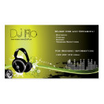 DJ - deejay music coordinator Business Cards