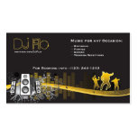 DJ - deejays music coordinator Business Card