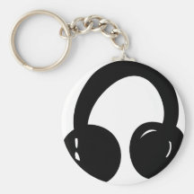 dj headphones key chain