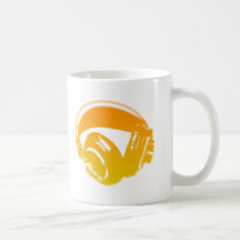 DJ Headphones - Music Disc Jockey DJing Loud Mug