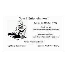 dj logo busniss card format, dj logo busniss ca... business card