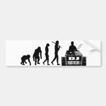 DJ & MC's vinyl lovers DJ Clubbing deejay Bumper Sticker