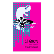 DJ Mixmaster Disc Jockey - Music Business Card