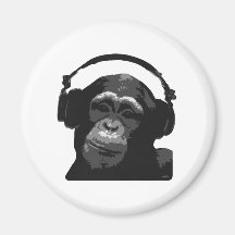 DJ MONKEY FRIDGE MAGNETS