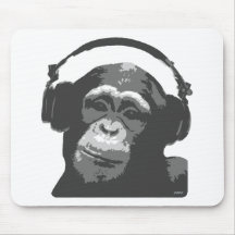 DJ MONKEY MOUSE PADS