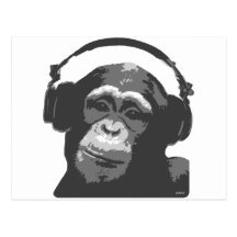 DJ MONKEY POST CARDS