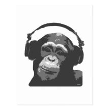 DJ MONKEY POSTCARDS
