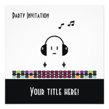 DJ - Party Invitation